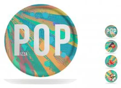 Immagine prodotto di SATURNIA Set 4 Piatti Pizza Pop In Porcellana Cm 31