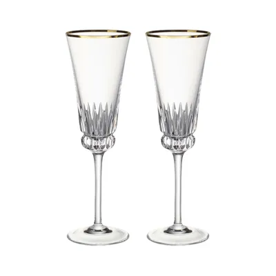 Produktbild von Villeroy & Boch Grand Royal Gold Kristallglas Sektkelch Set 2-tlg. 0,12 L