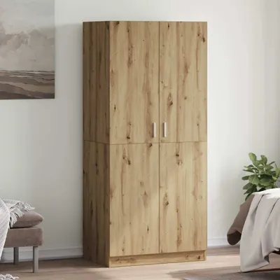 Image de 2025 cloris Armoire Artisan-Chêne 90x52x200 cm Bois composite - Armoires Sale9421033 3parcel