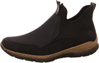 Produktbild von Rieker Damen Boot Stiefelette sportlich dynamische Optik tolle Strukturen N3275, Größe:39 EU, Farbe:Schwarz