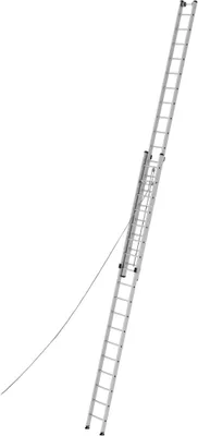 Produktbild von Günzburger Steigtechnik Sprossen-Seilzugleiter 2tlg. ohne Traverse 2 x 18 Sprossen - 021218
