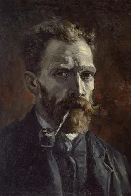 Obrázek produktu pro Plakát 20x30 cm Autoportrét s dýmkou, Van Gogh Vintage