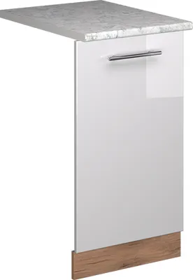 Image de Façade de lave-vaisselle Vicco Fame-Line Blanc Haute brillance 45cm , PT Marbre, Model 54791