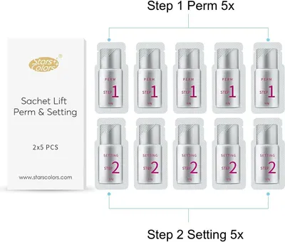 Produktbild von Wimpernlifting Wimpernwelle Lash Lift Perm #1 und Fixation #2 Gel Sachet je 5x
