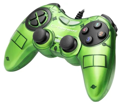 Productafbeelding van Esperanza Gamepad, USB, voor PC, groene kleur