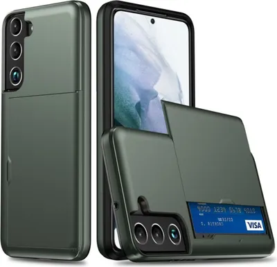 Produktbild von König Design Hülle kompatibel mit Samsung Galaxy S22 Plus 5G Kunststoff Soft Handyhülle - Handy Case Dunkelgrün