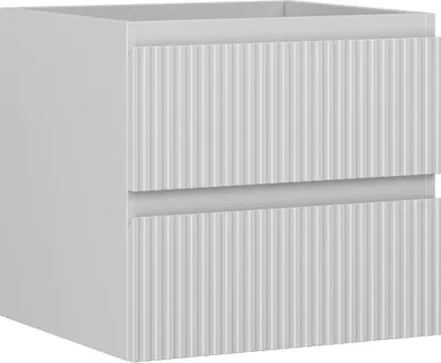 Produktbild von Mexen Rivel Badezimmerschrank 50 cm, 2 Schubladen, geriffelt, Grau Matt - 91A20-05047-2-BFF62