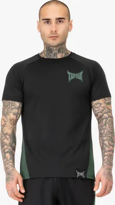 Produktbild von Herren Funktionsshirt normale Passform TRAINING TEE Black/Green S Tapout