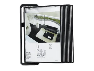 Produktbild von tarifold Sichttafelsystem VEO 714517 DIN A4 schwarz mit 10 St. Sichttafeln, 1 St.