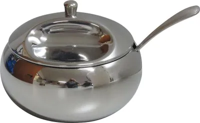 Produktbild von Zuckerdose Zuckerspender Zuckerbehälter  aus Edelstahl 18/10 mit Deckel Löffel