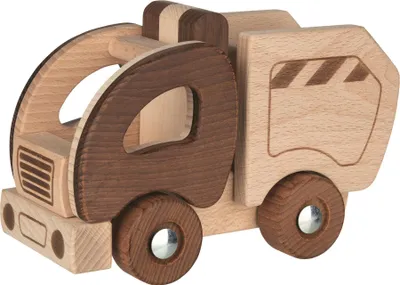 Produktbild von Goki 55889, Müllwagen, 2 Jahr(e), Holz, Holz