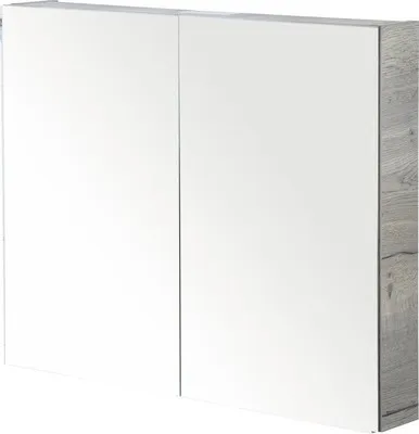Produktbild von Spiegelschrank Sanox 80 x 13 x 65 cm tabacco 2-türig doppelt verspiegelte Türen
