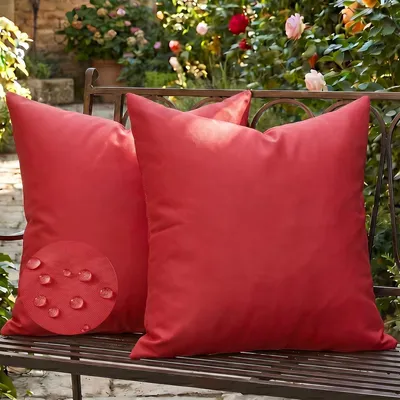 Immagine prodotto di Cuscino: Copertura impermeabile per cuscini da esterno, colorata, verde, 50 x 50 cm