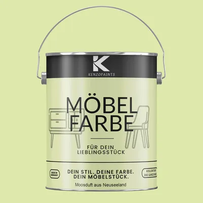 Produktbild von Kenzopaints 2,5Liter Möbelfarbe Möbellack - Moosduft aus Neuseeland