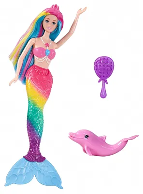 Produktbild von Wiky Meerjungfrau Puppe mit Farbwechsel 35 cm und Delfin Badespielzeug