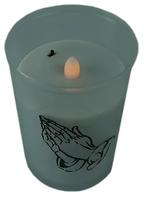Produktbild von LED Grablicht weiß 4x Dauerbrenner LED Flackereffekt inkl. Batterien Grabkerzen Friedhofskerze Gedenkkerze Grablaterne Ewiges Licht Trauerkerze LED Kerzen