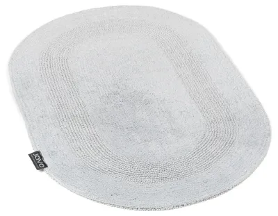 Immagine prodotto di Tappetino da bagno, tappetino da bagno in cotone spesso Lux Oval 60x100 grigio chiaro