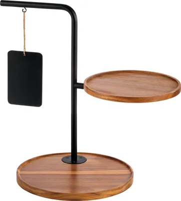Produktbild von APS Etagère IRON 2-stufig schwarz Höhe: 440 mm