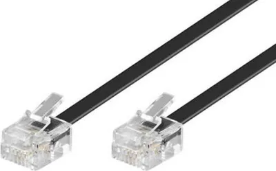 Obrázek produktu pro Microconnect MPK186, 6 m, RJ11, RJ11, Černá, Samec, Samec