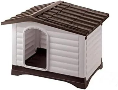 Produktbild von Famanu Hundehütte - Grau/Schwarz - S