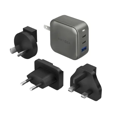 Obrázek produktu pro ENERGEA TravelWorld GaN66 nabíječka GaN PD66W s PPS44W & QC3.0, Gunmetal