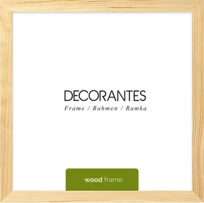 A product shot of a wooden picture frame against a white background.