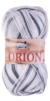 Produktbild von 50g Farbverlaufsgarn Orion Color Strickgarn Häkelgarn Handstrickgarn mehrfarbig , Farbe:08 weiß-grau
