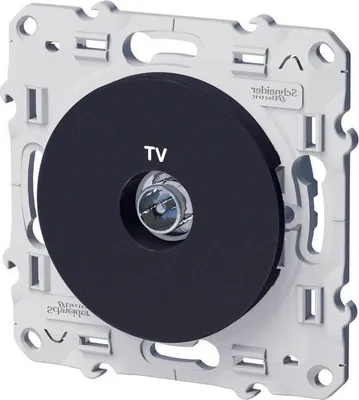 Image de Prise Tv Odace, Gris Anthracite