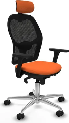 Produktbild von Bürostuhl mit Kopfstütze Jorquera Piqueras y Crespo 3D086N2 Orange
