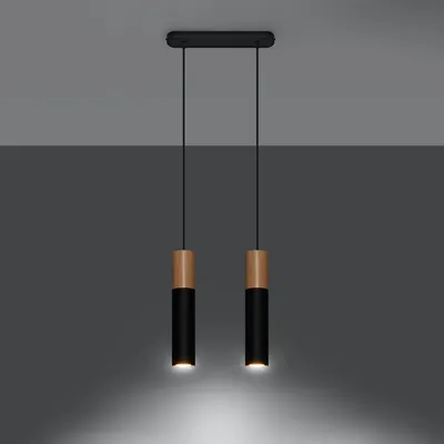 Productafbeelding van Hanglamp PABLO 2, zwart, SL.0633, Sollux