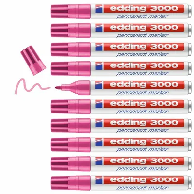 Produktbild von Edding 3000, Pink, Multi, Weiß