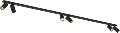 Produktbild von Strahler Metall GU10 verstellbar in Schwarz Gold länglich Modern Spot Lampe