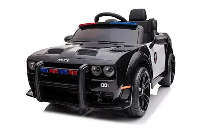 Zdjęcie produktu dla ES-Toys samochód elektryczny dla dzieci Dodge syrena policyjna zdalne sterowanie światła policyjne MP3 czarny