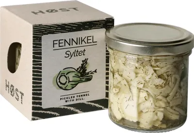 Produktbild von HØST Syltet FENNIKEL: Eingelegter Fenchel in süß-saurer Marinade mit Dill