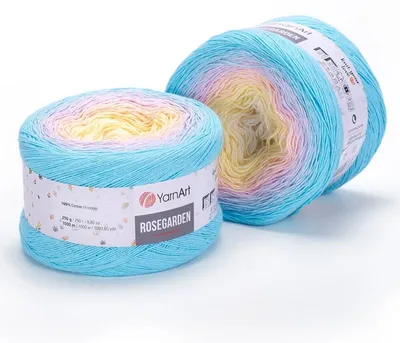 Produktbild von Yarn Art Rose Garden 311 Blue Yellow Strickgarn