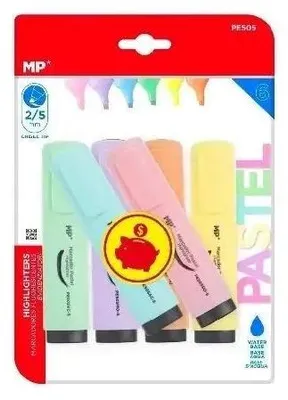 Produktbild von Mp Textmarker Blister 6 Pastellfarben