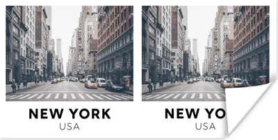Produktbild von MuchoWow® Poster New York - Amerika - Weg 40x20 cm - Poster für die Wand - Poster Schlafzimmer