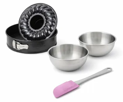 Image de Set de 4 ustensiles de pâtisserie moule à gâteaux bol et spatule Black metallic Black mettallic Zenker Black mettallic