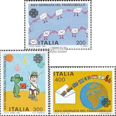 Produktbild von Briefmarken Italien 1983 Mi 1864-1866 (kompl.Ausg.) gestempelt Tag der Briefmarke