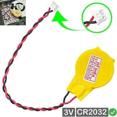 Produktbild von CR2032 CMOS-Batterie Steckerkabel 3Pin/2 kabel für Acer Travelmate 2601, 2413