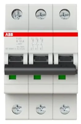 Produktbild von Leitungsschutzschalter S203-K10 K10A 3polig 6kA