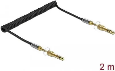 Produktbild von DeLOCK 85837, 3.5mm, Männlich, 3.5mm, Männlich, 2 m, Schwarz