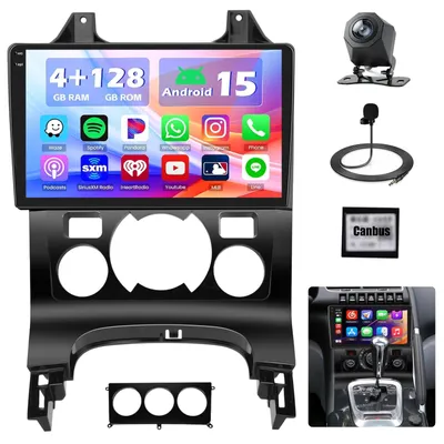 Productafbeelding van 4+128G autoradio voor 3008 2009-2015 CarPlay Android Auto