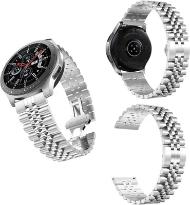 Produktbild von Für Samsung Galaxy Watch FE 6 5 4 Normal Pro Classic alle Größen Armband Edelstahl