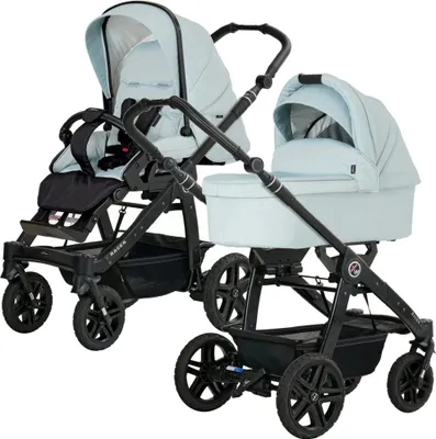 Produktbild von Hartan Kombikinderwagen Racer GTS Set inkl. Babywanne trend milky sky