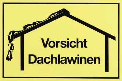 Produktbild von Metafranc Hinweisschild Vorsicht Dachlawinen 200 x 300 mm