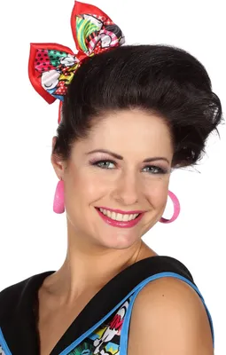 Produktbild von W21568 bunt Damen Disco-Party Diadem Schleife