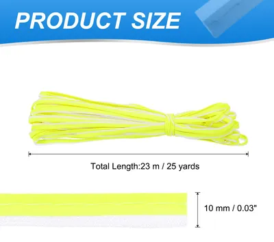 Produktbild von Reflektierendes Paspelband 25 Yards/23 Meter, Einfassungsband zum Aufn?hen von hochsichtbarem Paspelband fš¹r Kleidung und Taschen, fluoreszierendes Gelb