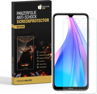 Produktbild von 2x Panzerfolie für Xiaomi Mi Note 8 Pro ANTI-SCHOCK Displayschutzfolie HD KLAR