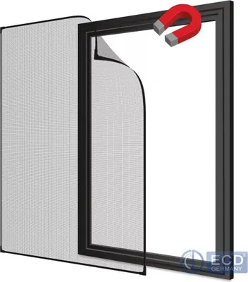 Produktbild von Fliegengitter Magnetrahmen Insektenschutz Mückenschutz Fenster ohne BohrenMagnet